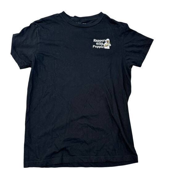 DOG LIMITED RAPPERS WITH PUPPIES TEE T SHIRT Mens M Black Rap Hip Hop - Picture 3 of 7